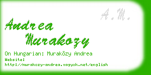 andrea murakozy business card