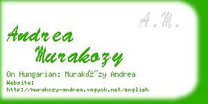 andrea murakozy business card